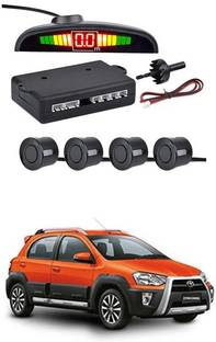 RKPSP Increased Safety for passengers Car Black Parking Sensor LED Display/4Parking Sensors Alarm Kit For Etios Cross Parking Sensor