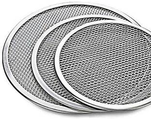 Ochtend Aluminum Pizza Screen Size are 6,7 and 8 inches Set of Three Multi Size Pizza Tray