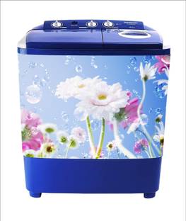 Décor Studio 86 cm decorative white flower drop washing machine sticker Self Adhesive Sticker