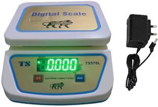 RTB 30kg Weighing scale with big double display With AC Adapter & Chargeable Battery Weighing Scale