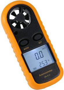 thermomate Digital Anemometer Wind Speed Air Velocity Temperature Measuring with Backlight Digital  Anemometer