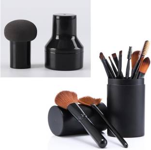 Gonegal 12pcs Makeup Brush Set With Mushroom Puff