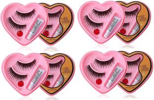 AMOSFIA Perfect False-Fake Eyelashes With Glue Set Natural