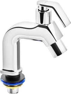 PIXAFLO MET001 Meta Brass Pillar Tap for Wash Basin | Foam Flow | Chrome Finish Pillar Tap Faucet
