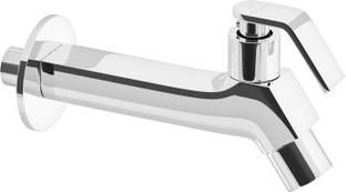 PIXAFLO MET003 Meta Brass Long Body Bib Tap with Wall Flange for Bathroom and Kitchen Bib Tap Faucet