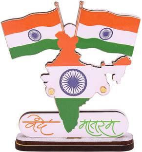 VOILA Indian National Flags For Car Dashboard Decoration Rectangle Car Dashboard Flag