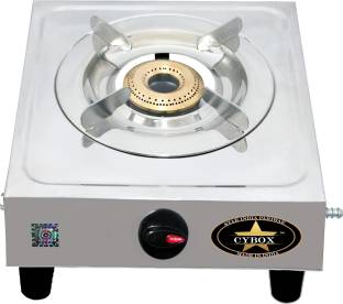 CYBOX Heavy Round Shape Single Gas Stove Stainless Steel Manual Gas Stove