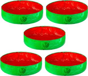 PLANT CARE 24 X 6 Inch HDPE Gardening Grow Bag, Nursery Cover Green Bags, Indoor & Outdoor Grow Containers for Vegetables Fruits Flowers with quantity of 5 Grow Bag