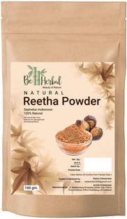 BE HERBAL Reetha Powder for Hair Growth & Boost Hair Volume| 100% Natural & Organic