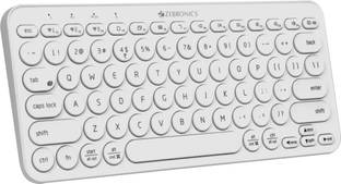 ZEBRONICS Zeb- K5000MW�(White) Bluetooth Handheld Laptop Keyboard Compatible with Desktop, Laptop, Mac Easy to Use,Plug and Play,Quick, Comfy Durable body