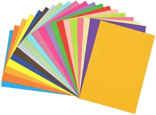 KRASHTIC A3 Size 20 Color Sheet For Card Making Poster, Decoration, Art and Craft 210 GSM Plain A3 210 gsm Coloured Paper