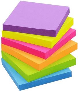 ZIARO Sticky Notes Refills Bright Colors Notes Pads Super Adhesive Sticky Notes 400 Sheets Sticky Note, 5 Colors