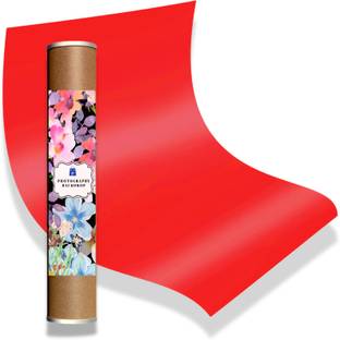 Royalkart PVC Photography Backdrop |Paper Background Backdrop| 70 cm x 140 cm, Red Reflector
