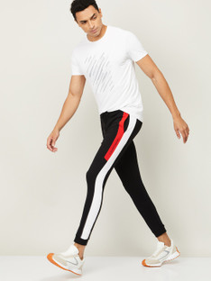 Kappa Color Block Men Black Track Pants 