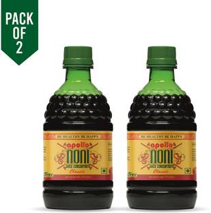 Apollo Noni Classic Juice Concentrate Pure Herbal & Natural, No Added Sugar, No Mix-Up, Gold Standard