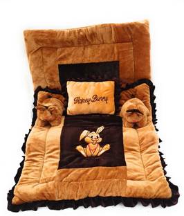 PINKS N BLUES Wool Baby Bed Sized Bedding Set