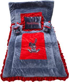 PINKS N BLUES Wool Baby Bed Sized Bedding Set