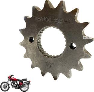 Dhe Best Bike Front Gear Box Sprocket 16 teeth Black for Royal Enfield 350 Twin Spark 16 Teeth Sprocket