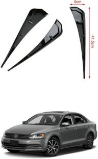 PECUNIA Side Fender Trim, Pair Universal Side Fender Vent Cover PU Rubber Glossy 255 Matte Volkswagen Jetta Side Garnish