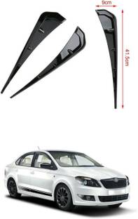 PROEDITION Side Fender Trim, Pair Universal Side Fender Vent Cover PU Rubber Glossy 204 Matte Skoda Rapid Side Garnish