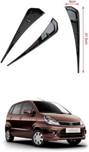 PECUNIA Side Fender Trim, Pair Universal Side Fender Vent Cover PU Rubber Glossy 178 Matte Maruti Zen Estilo Side Garnish