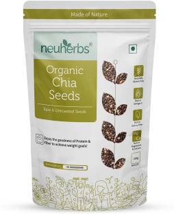 Neuherbs Raw Unroasted Chia Seeds with Fiber for Weight loss Management