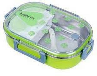 Vibgyor Products Insulated Stainless Steel & Plastic Double Wall Lunch Box with Air Tight Spill 1 Containers Lunch Box