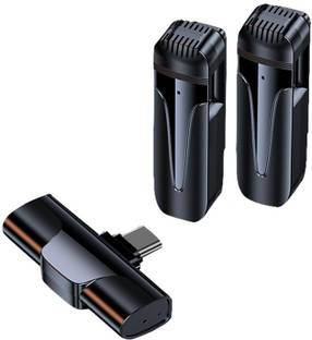 E-Rays Wireless Double Lavalier Microphone Lapel Clip for Mobiles Microphone