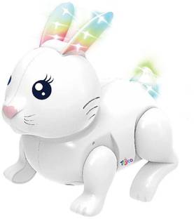 NIYAMAT Hopping Cute Bunny Rabbit Toy with Flashing Lights & Musical Toy