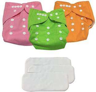 kogar Reusable Diaper Reuse Nappy Cloth Button Nappy With 5 Layer insert RPGSw01
