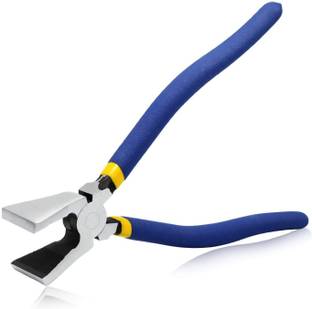 uptoak Glass Pliers Flat Jaws 8 Inches Glass Breaking Tool Breaking Tool Combination Snap Ring Plier
