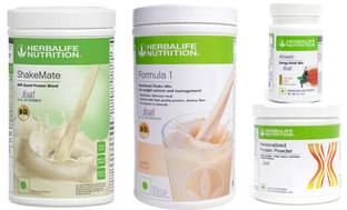 Herbalife Nutrition Formula 1 Vanilla + Protein Powder 200 G+ Shake Mate + Afresh - Tulsi Protein Shake