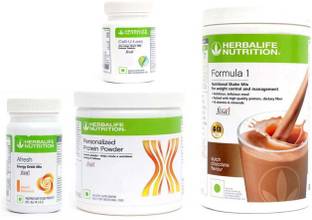 Herbalife Nutrition Formula 1 Chocolate Flavor+Protein Powder+ Cell U Loss Tablet + Afresh Peach Protein Shake