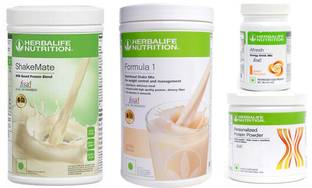 Herbalife Nutrition Formula 1 Vanilla + Protein Powder 200 G+ Shake Mate + Afresh - Peach Protein Shake