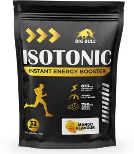 Big Bull Isotonic Instant Energy Booster Drink Formula with Anabolic Stack (32 Servings) BCAA