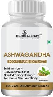 Herbs Library Ashwagandha Capsule for Stamina, Power & Timing for Men(60 Capsules)