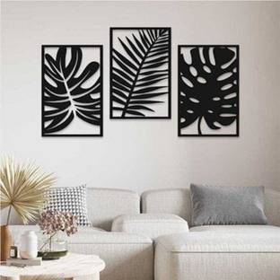Paxtech Solutions 300Sparkles 3 Pcs. Set Leaf Pattern Wall Decor Home, Room, Festive Decoration