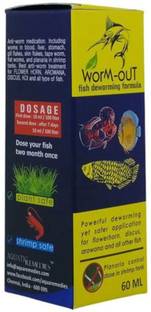 AQUATIC REMEDIES Worm-Out Fish Deworming Formula 60ml Aquatic Plant Fertilizer