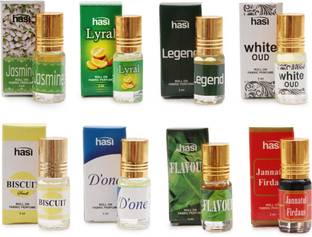 Hasi Combo pack roll- on perfume | 8 fragrances | long lasting | MADE IN INDIA Floral Attar