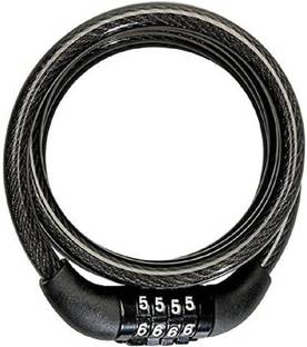 Quinergys 4 Digits Combination Multipurpose Number Lock for Bikes, Helmets and Luggage Cycle Lock