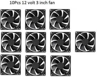 samest (Pack of 10) India DC 12V Cooling Fan for PC Case,DC 12V DC Cooling Fan SM005 Cooling Fan All in one Cooler