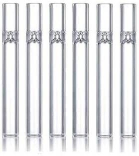 WellMountain Hooker Fookers 4 Inch Glass Holder Pipe Borosilicate Glass Outside Fitting Hookah Mouth Tip