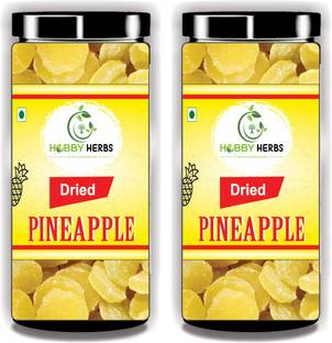 Hobby Herbs Dried Pineapple Coins 400g | Dry Fruits | Dry Pineapple | Pineapple