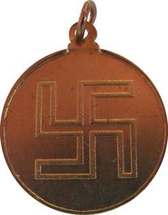 SUBHASHINI Good Well Auspicious Swastik Copper Pendant Kavach Locket Copper