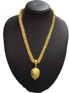 LABHUBAMON Pendat set gold for man and boy Gold-plated Copper