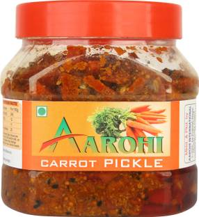 Aarohi Homemade Organic Ghar Ka Bana Carrot Pickle Gajar Ka Achar (500 grams) Carrot Pickle
