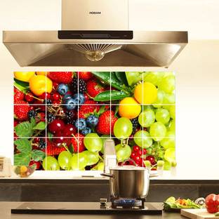 StickerYard 68 cm Kitchen Tile Wall Sticker Self Adhesive Sticker