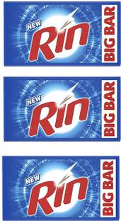 Rin Bar ( Pack Of 3 )250 Gm Soap Detergent Bar (250 g, Pack of 3) Detergent Bar