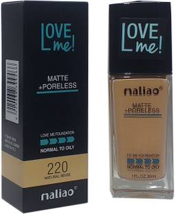 maliao Love Me Liquid Foundation Matte with Poreless Natural Beige Foundation