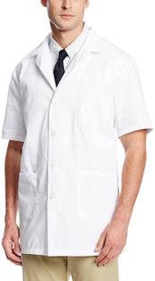 Civic Apron Lab Coat for Doctors and Students Half Sleeve Gown Hospital Scrub